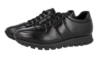 Prada Women's Black Leather Matchrace Sneaker 3E6386