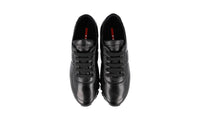 Prada Women's Black Leather Matchrace Sneaker 3E6386