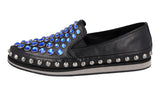 Prada Women's Black Leather Slip-on Sneaker 3S5681