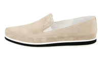 Prada Women's Beige Leather Slip-on Sneaker 3S5749