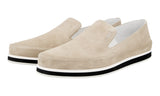 Prada Women's Beige Leather Slip-on Sneaker 3S5749
