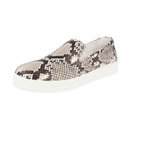 Prada Women's Beige Leather Python Downtown Slip-on Sneaker 3S5802