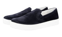 Prada Women's Blue Leather Slip-on Sneaker 3S5802