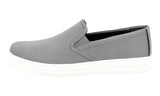 Prada Women's Grey Canvas Downtown Slip-on Sneaker 3S5802