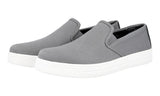 Prada Women's Grey Canvas Downtown Slip-on Sneaker 3S5802