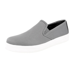 Prada Women's Grey Canvas Downtown Slip-on Sneaker 3S5802