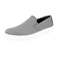 Prada Women's Grey Canvas Slip-on Sneaker 3S5802