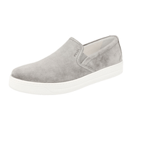 Prada Women's Grey Leather Slip-on Sneaker 3S5802