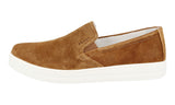 Prada Women's Brown Leather Downtown Slip-on Sneaker 3S5802