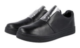 Prada Women's Black Leather Downtown Slip-on Sneaker 3S6047
