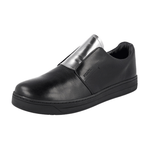 Prada Women's Black Leather Downtown Slip-on Sneaker 3S6047