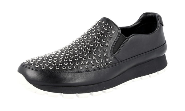 Prada Women's 3S6104 3ON8 F0002 Leather Sneaker