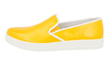 Prada Women's Yellow Leather Downtown Slip-on Sneaker 3S6180