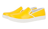 Prada Women's Yellow Leather Downtown Slip-on Sneaker 3S6180