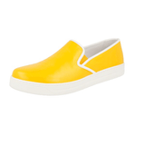 Prada Women's Yellow Leather Downtown Slip-on Sneaker 3S6180