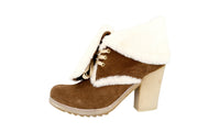 Prada Women's Brown Leather Half-Boot 3T5376