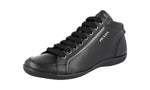 Prada Women's 3T5621 3O62 F0002 High-Quality Saffiano Leather Leather Sneaker