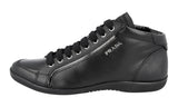 Prada Women's Black Saffiano Leather Mid-top Sneaker 3T5621