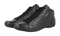 Prada Women's Black High-Quality Saffiano Leather Sneaker 3T5621