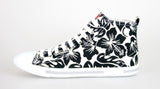 Prada Women's White Hibiscus Canvas Sneaker 3T5731