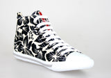 Prada Women's White Hibiscus Canvas Sneaker 3T5731