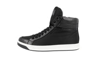 Prada Women's Black Leather High-Top Sneaker 3T5770