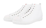 Prada Women's White Leather High-Top Sneaker 3T5877