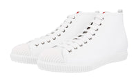 Prada Women's White Leather High-Top Sneaker 3T5877