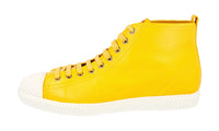 Prada Women's Yellow Leather High-Top Sneaker 3T5877