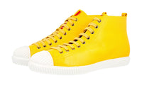 Prada Women's Yellow Leather High-Top Sneaker 3T5877