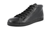 Prada Women's 3T5893 2AJ9 F0002 Saffiano Leather Leather High-Top Sneaker