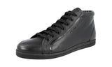 Prada Women's 3T5893 2AJ9 F0002 High-Quality Saffiano Leather Leather High-Top Sneaker