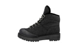 Prada Women's Grey welt-sewn Shearling Felt Half-Boot 3T5920