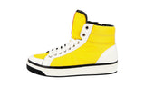 Prada Women's Yellow Leather High-Top Sneaker 3T5957