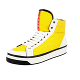 Prada Women's Yellow Leather High-Top Sneaker 3T5957