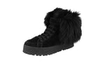 Prada Women's 3T6087 OZX F0002 welt-sewn Leather High-Top Sneaker