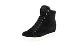 Prada Women's 3TZ050 O3G F0002 Leather Sneaker
