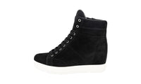 Prada Women's Black Leather Half-Boot 3TZ050