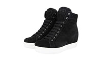 Prada Women's Black Leather Sneaker 3TZ050