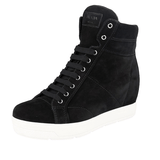 Prada Women's Black Leather Sneaker 3TZ050