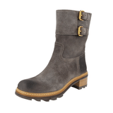 Prada Women's Grey Leather Half-Boot 3U5360