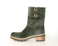 Prada Women's Green welt-sewn Leather Boots 3U5360