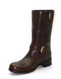 Prada Women's Brown Heavy-Duty Rubber Sole Leather Boots 3U5593