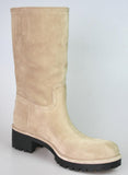 Prada Women's Beige welt-sewn Leather Boots 3U5901