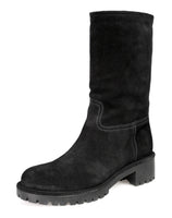 Prada Women's Black welt-sewn Leather Half-Boot 3U5901