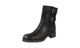 Prada Women's 3U6376 3O7 F0002 Leather Half-Boot