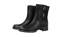 Prada Women's Black Leather Half-Boot 3U6376