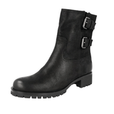Prada Women's Black Leather Half-Boot 3U6376