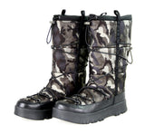 Prada Women's 3W4947 OOD F0N07 Saffiano Leather Textile Boots