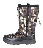 Prada Women's Black Saffiano Apres Ski Camo Snow Boots Boots 3W4947